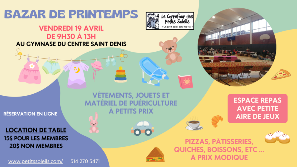 Carrefour des Petits Soleils - bazar de printemps 2024